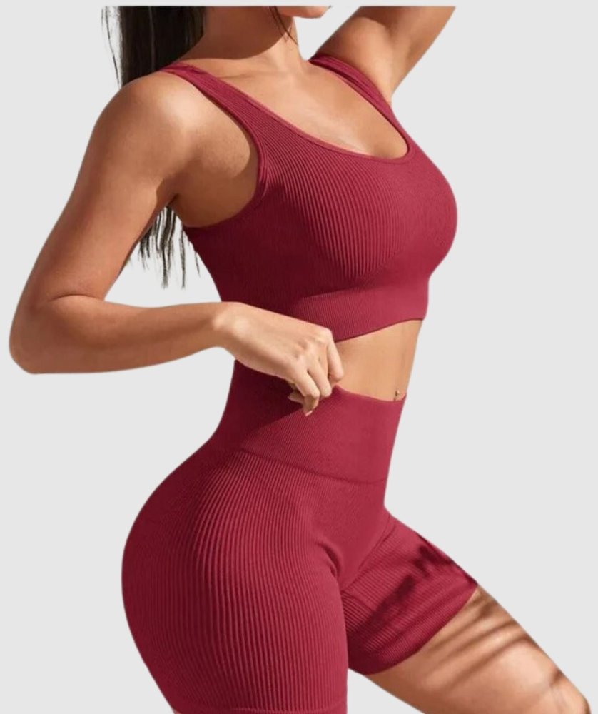 NEW ARRIVAL PGW Seamless ribbed yoga set - PERFORMANCE GYM WEAR