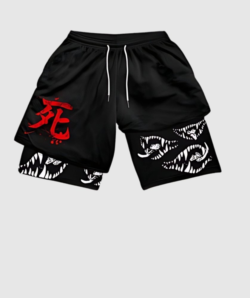 PGW Anime Berserk 2 in 1 Gym shorts - PERFORMANCE GYM WEAR