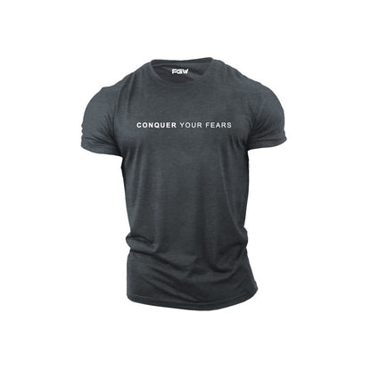 PGW Conquer Your Fears T-shirt - PERFORMANCE GYM WEAR