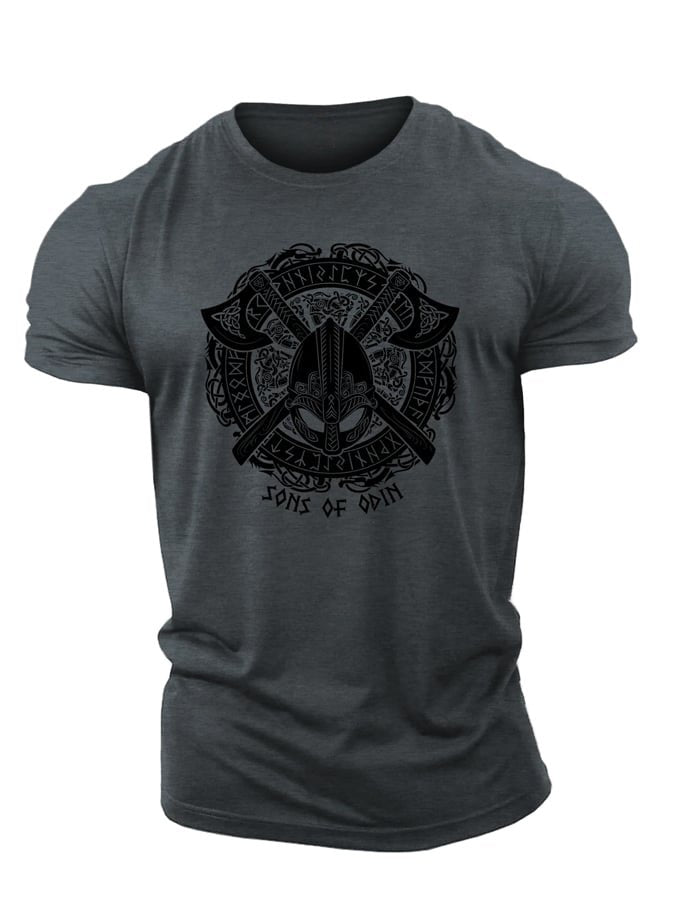 PGW Viking Odin Axes T - shirt - PERFORMANCE GYM WEAR