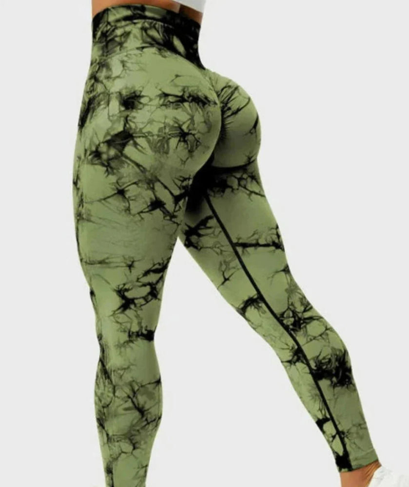 PGW Colorful leggings - Green - PERFORMANCE GYM WEAR