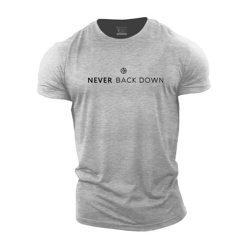 PGW Never Back Down T-Shirt - PERFORMANCE GYM WEAR