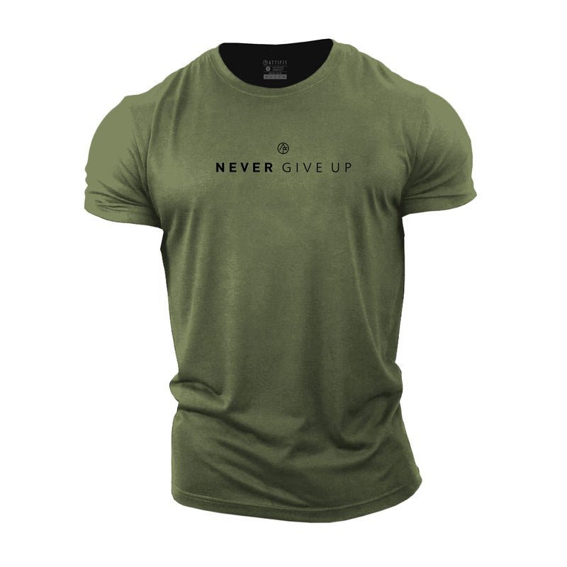 PGW Never Give Up T-shirt - PERFORMANCE GYM WEAR