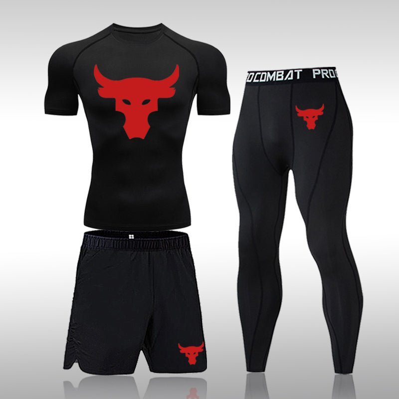 PGW Power Bull 3-set Red EDITION Combat Series - PERFORMANCE GYM WEAR